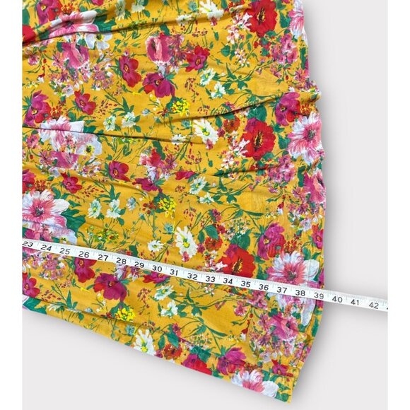 Robert Louis Womens XL Floral Maxi Dress Flowy Smocked Bell Sleeve Feminine - Picture 5 of 9